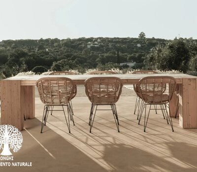 tavolo BROOKLYN in legno grezzo su misura rovere holand